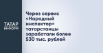 Через сервис «Народный инспектор» татарстанцы заработали более 530 тыс. рублей